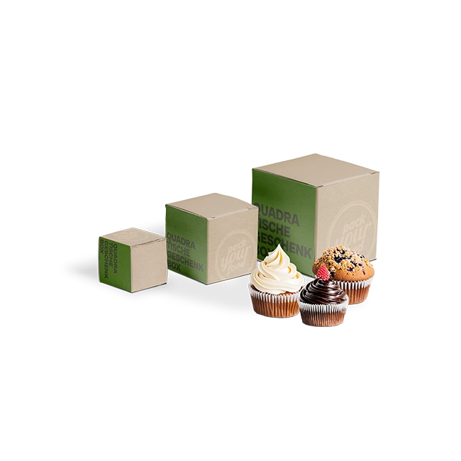 Quadratische Geschenkbox